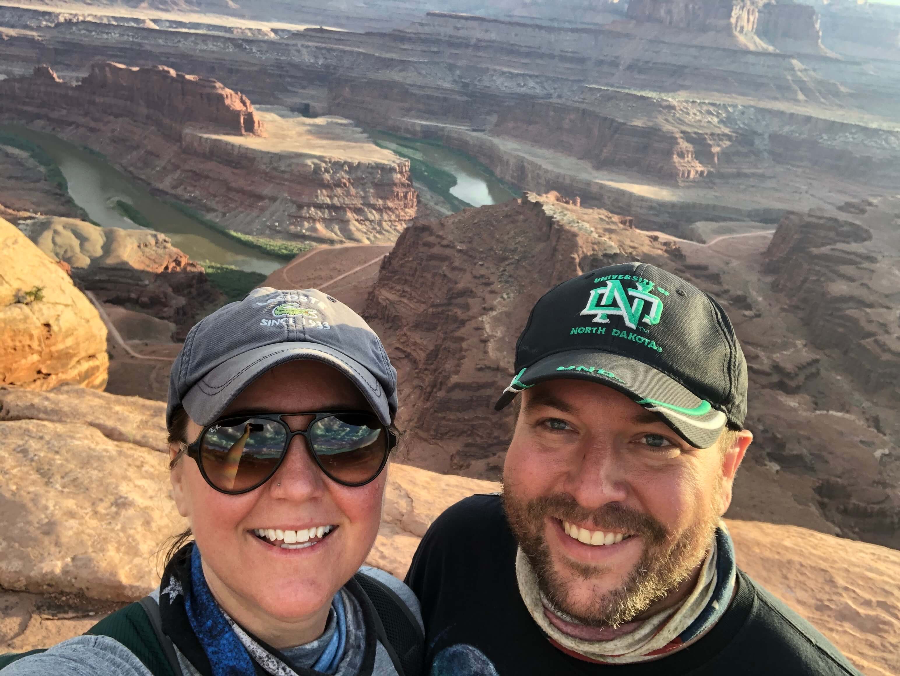 Bryan and Shelly at Dead Horse Point, South Dakota