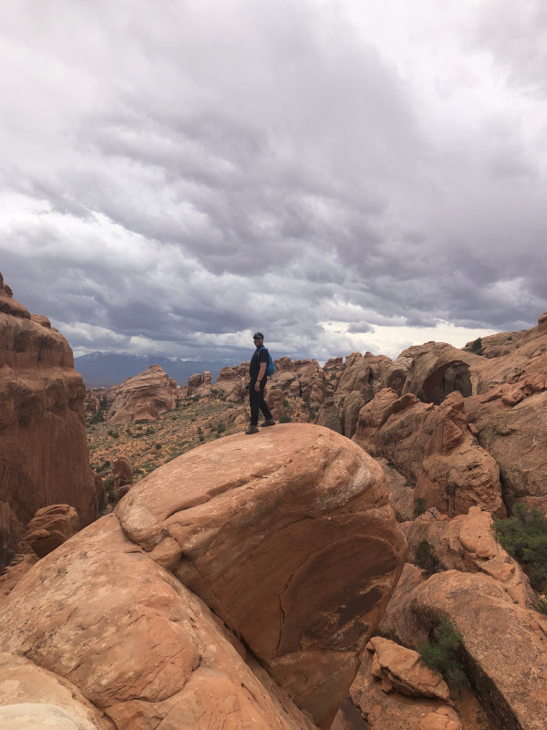 Rock fins on the Devils Garden Trail in Arches National Park