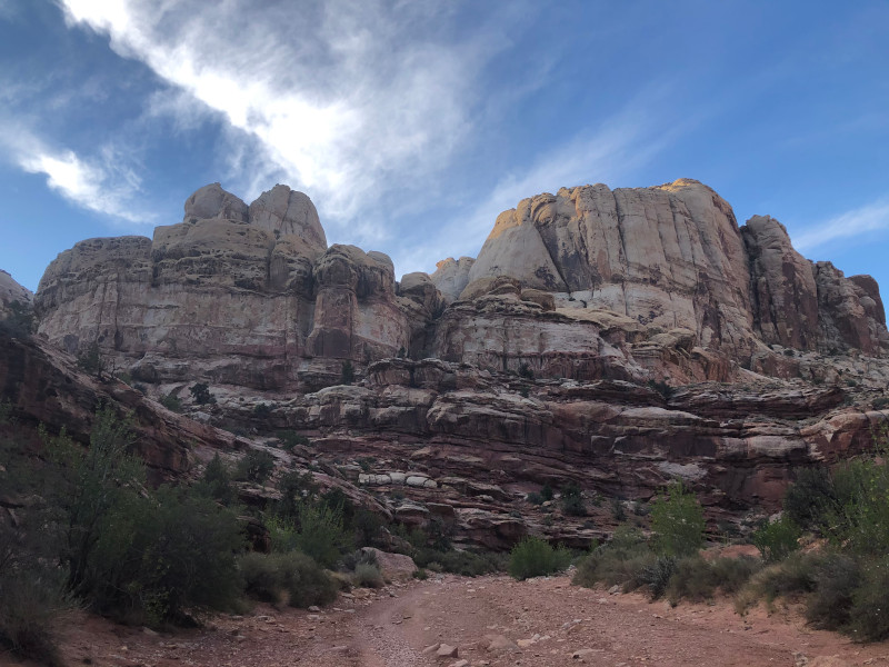 Twin mesas in Capitol Reef national park