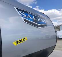 Forest River Salem travel trailer with sold sticker