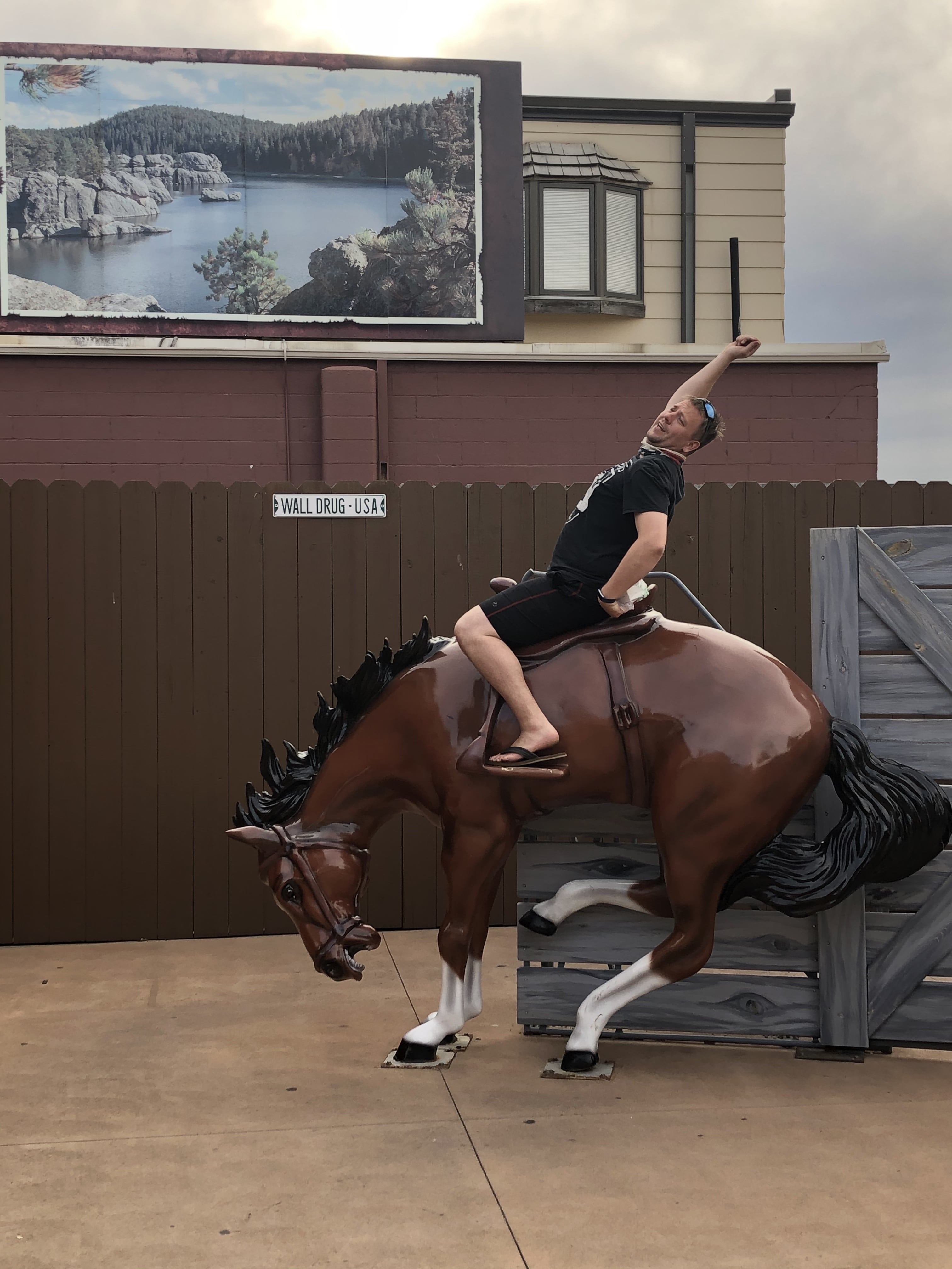 Shelly riding the Jackalope