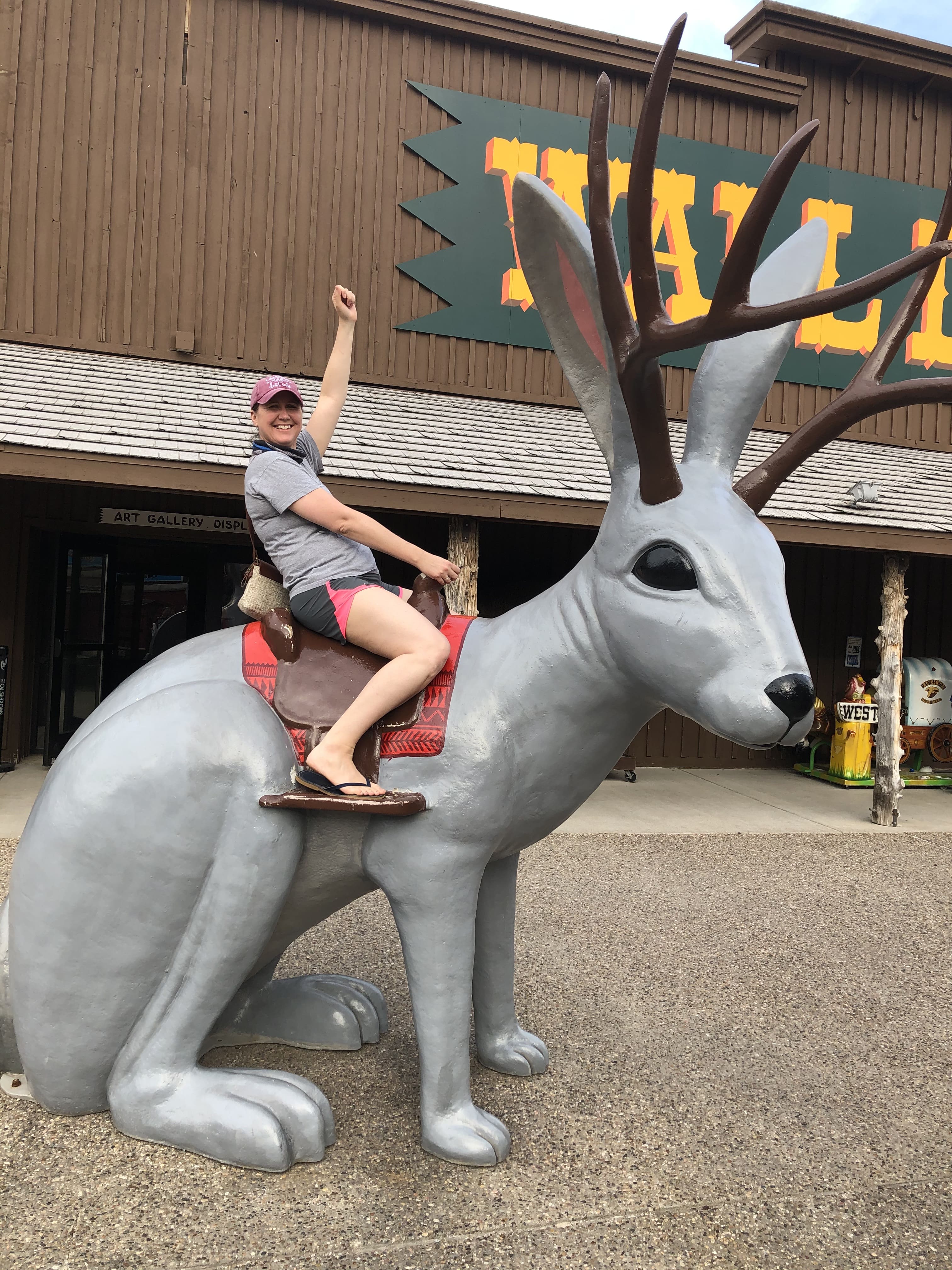 Bryan riding a bucking bronco